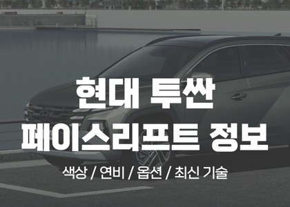 투싼 페이스리프트 색상부터 옵션까지, 장기렌트가 유리한 이유는?